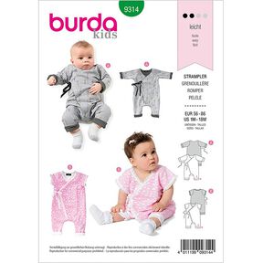 Onesie, Burda 9314 | 56-86, 