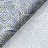 Shirting Fabric overlapping paisley – indigo/olive,  thumbnail number 4