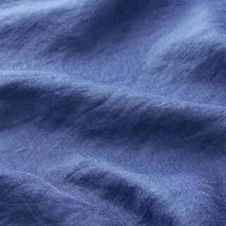 Plain crushed look viscose blend – steel blue, 