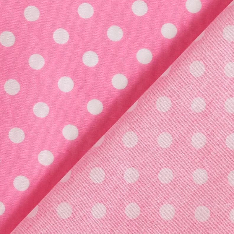 Cotton Poplin Polka dots – pink/white,  image number 4