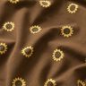 Cotton Jersey sunflowers Digital Print – dark brown/vanilla yellow,  thumbnail number 2