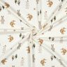 Cotton Jersey animals in the wood Digital Print | Poppy Fabrics – ivory/anemone,  thumbnail number 3