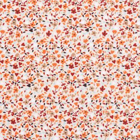 Cotton Cretonne scattered flowers – rosé/peach orange, 