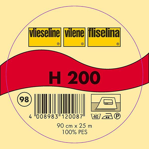 H 200 Fusible Interlining | Vilene – black,  image number 2