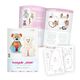 Teddy gift set: Paper pattern, plush and 1 pair of safety eyes [ 11 x 32 x 11 cm ] | Kullaloo –,  thumbnail number 3