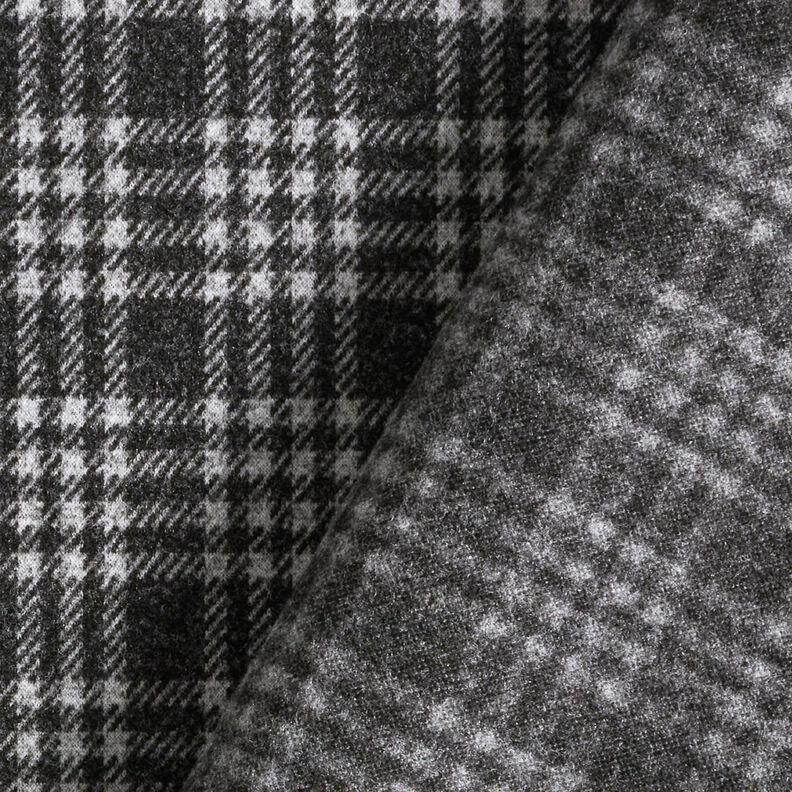 Coating knit stretch check – light grey/black,  image number 4