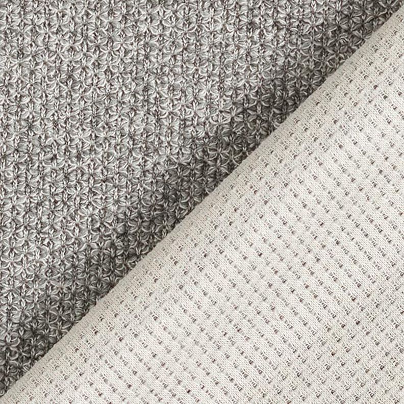 Mottled Bouclé Knit – grey,  image number 3