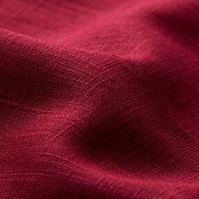Linen fabric Ramie mix medium – dark red | Remnant 50cm, 
