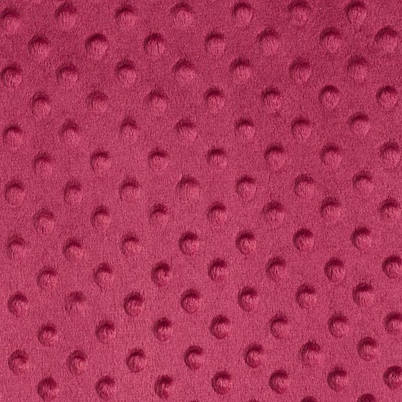 Cosy Fleece Embossed Dots – burgundy,  image number 1