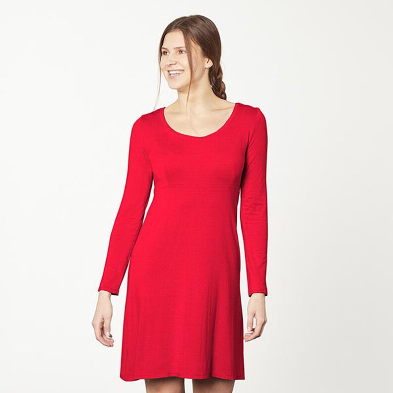 Medium Cotton Jersey Plain – red,  image number 6