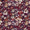 Viscose Jersey expressive flowers – navy blue/red lilac,  thumbnail number 1