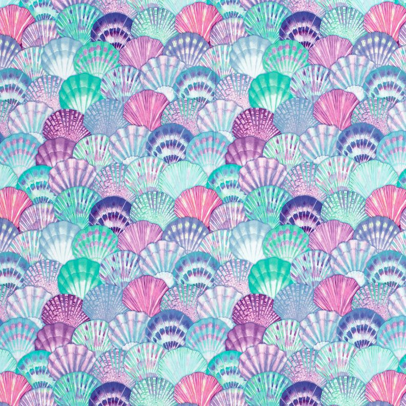 Swimsuit Fabric UPF50 Shells – aqua blue/blue lilac,  image number 1