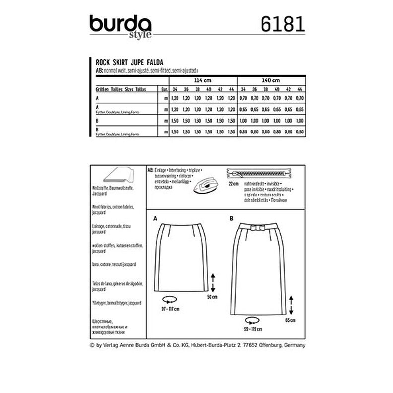 Skirt, Burda 6181 | 34-44,  image number 9