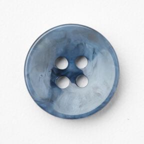 4-hole button marbled [Ø 15 mm] – brilliant blue, 