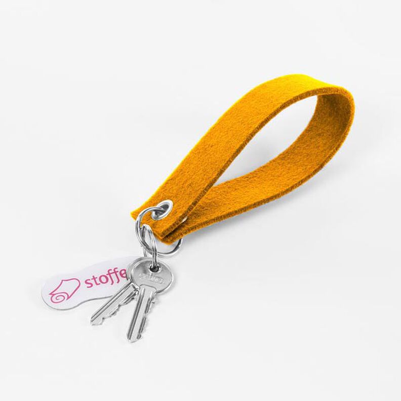 Felt 90 cm / 3 mm thick – orange,  image number 5