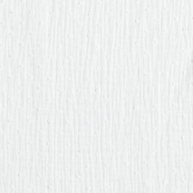 Double Gauze/Muslin dobby – white,  image number 1