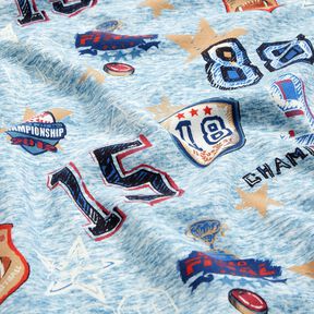 Alpine Fleece Collage jacket – light blue/grey, 