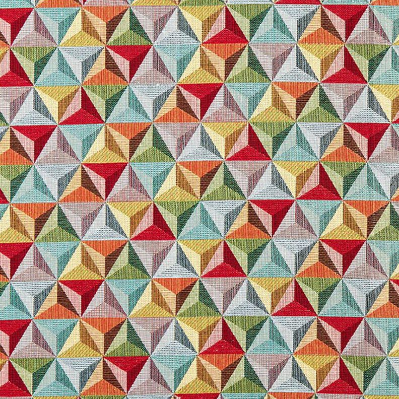 Decor Fabric Tapestry Fabric Prisma – carmine/light blue, image number 1