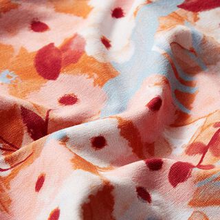 GOTS Cotton jersey Birds & Flowers | Tula – pink, 