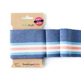 GOTS Organic Knit Ribbing CUFF ME COLLEGE [140 cm | 7,5 cm] | Albstoffe | Hamburger Liebe, 