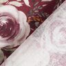 Double Gauze/Muslin Watercolour Roses Digital Print – burgundy,  thumbnail number 5