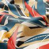 Coated Cotton Delicate Leaves – carmine/petrol,  thumbnail number 3