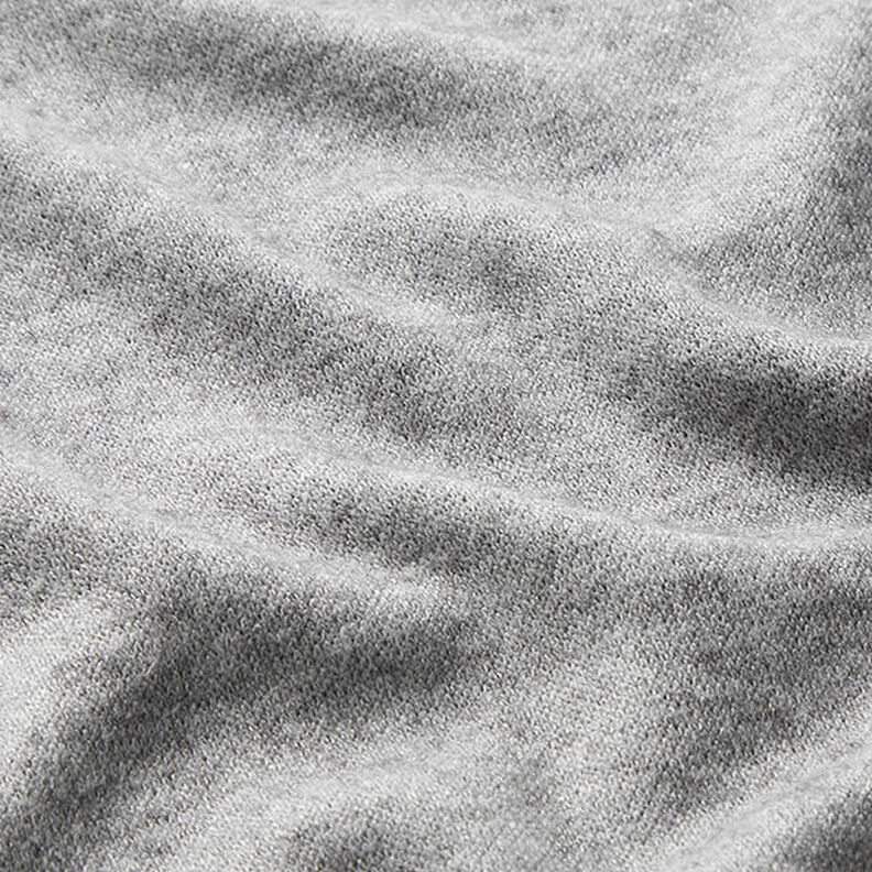 Knit Fabric Viscose Blend Mottled – silver grey,  image number 2