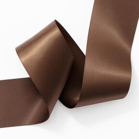 Satin Ribbon [50 mm] – dark brown, 