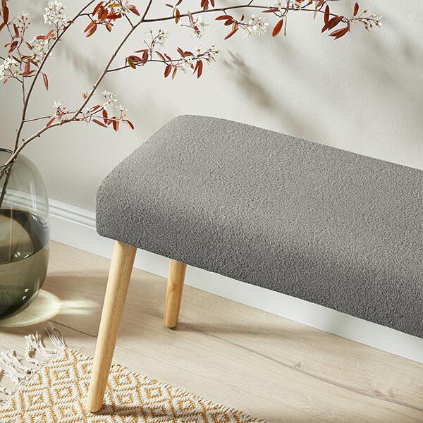 Upholstery Fabric Bouclé – light grey,  image number 6