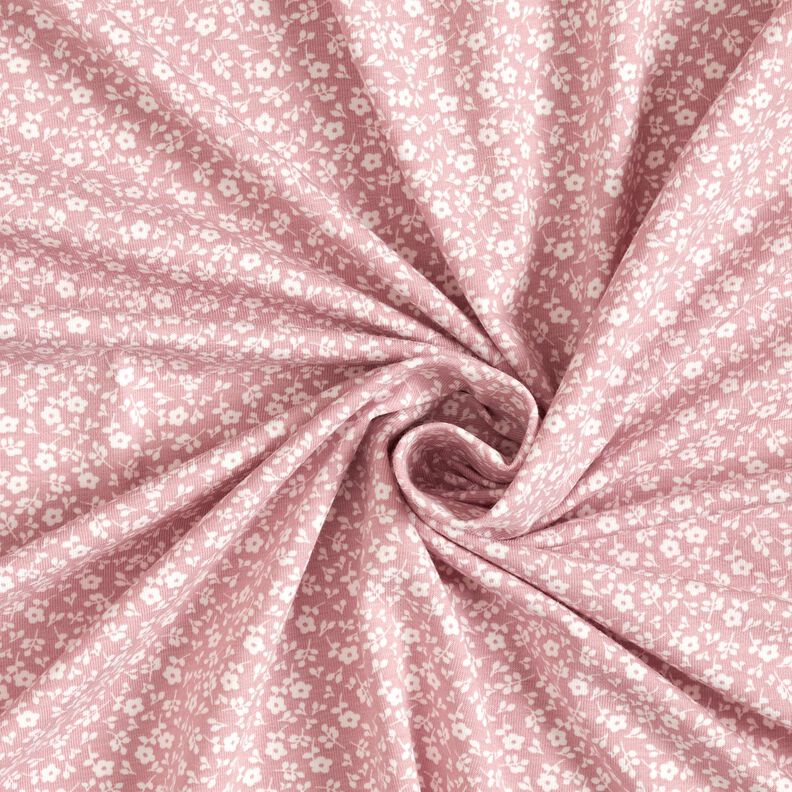 Millefleur cotton jersey – light dusky pink/white,  image number 3