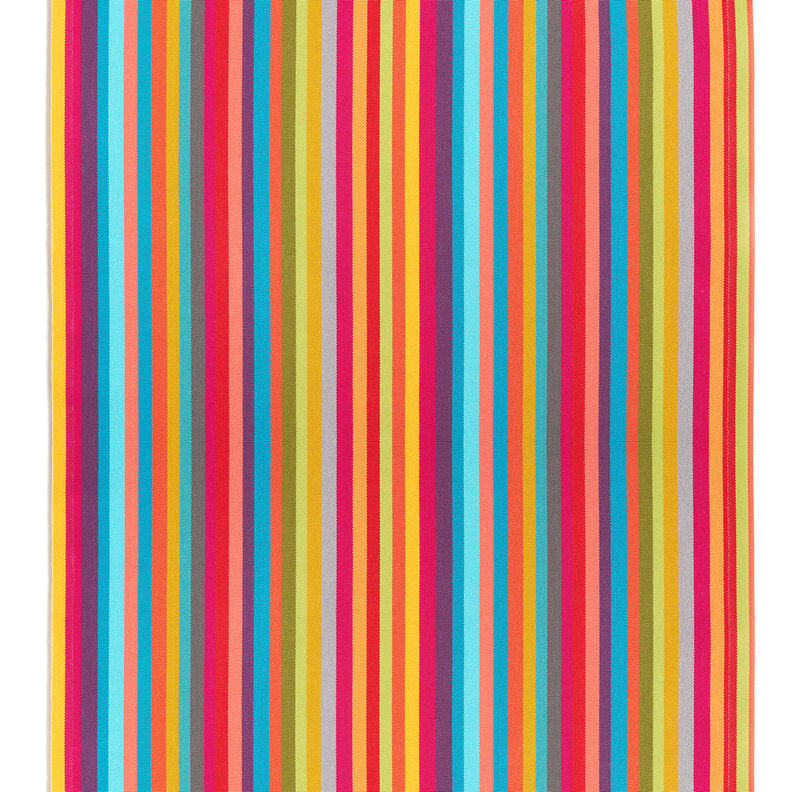 Outdoor Deckchair fabric Longitudinal stripes 45 cm – raspberry/aqua blue,  image number 1