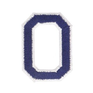 Letter O appliqué [ Height: 4,6 cm ] – navy blue, 