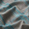 Viscose mix Prince of Wales check – turquoise/black,  thumbnail number 2