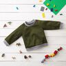 Alpine Fleece Comfy Sweatshirt Plain – dark olive,  thumbnail number 8