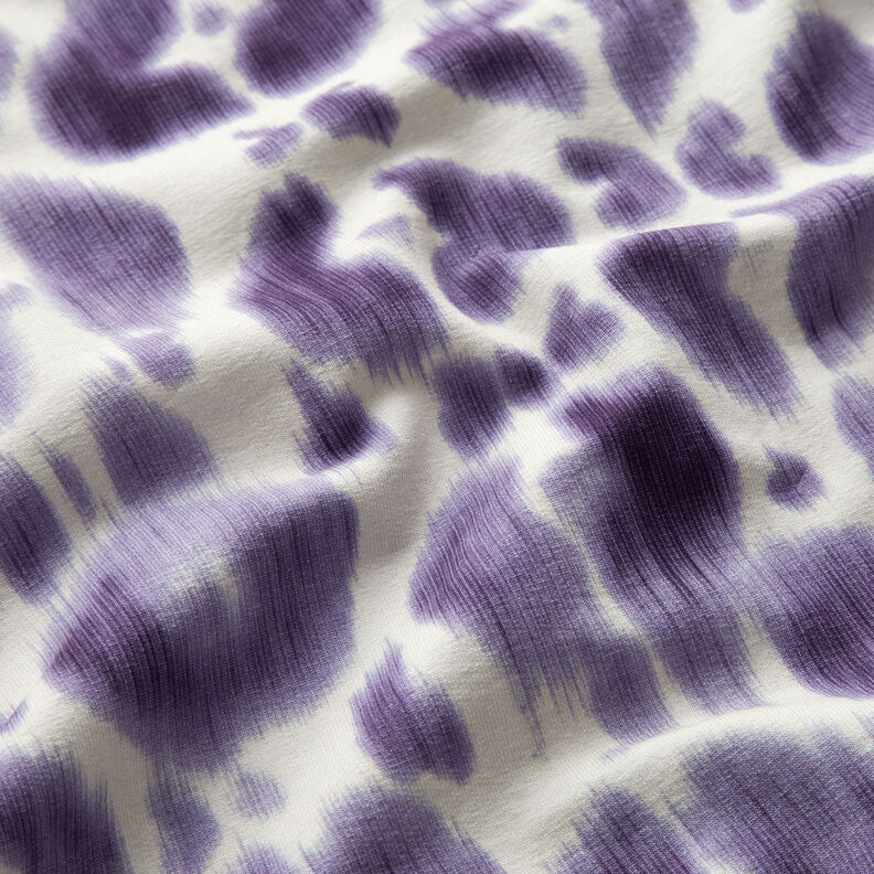 GOTS French terry batik leopard print | TCC x LOOKS by Wolfgang Joop – lilac/cream,  image number 3