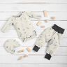 Cotton Jersey tendrils and feathers Digital Print – offwhite,  thumbnail number 6