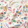 Decor Fabric Half Panama hobby tools – misty grey/green,  thumbnail number 2
