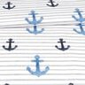 Cotton Jersey Anchor patches | Glitzerpüppi – white/silver grey,  thumbnail number 2