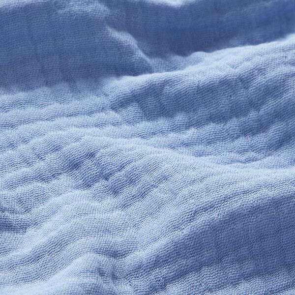 GOTS Triple-Layer Cotton Muslin – steel blue,  image number 3