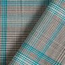 Viscose mix Prince of Wales check – turquoise/black,  thumbnail number 4