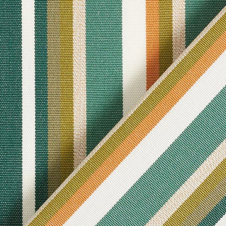 awning fabric Blurred Stripes – fir green/offwhite,  image number 5