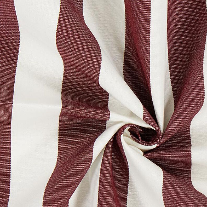 Awning fabric stripey Toldo – white/burgundy,  image number 2
