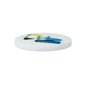 Polyester Button Construction Vehicles – light blue, 