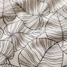 Decor Fabric Half Panama fine leaves – natural/black,  thumbnail number 2