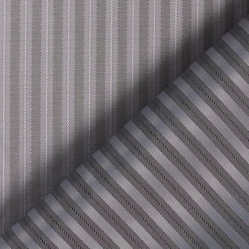 Lining Fabric Jacquard narrow and wide stripes – grey/dark grey,  image number 4