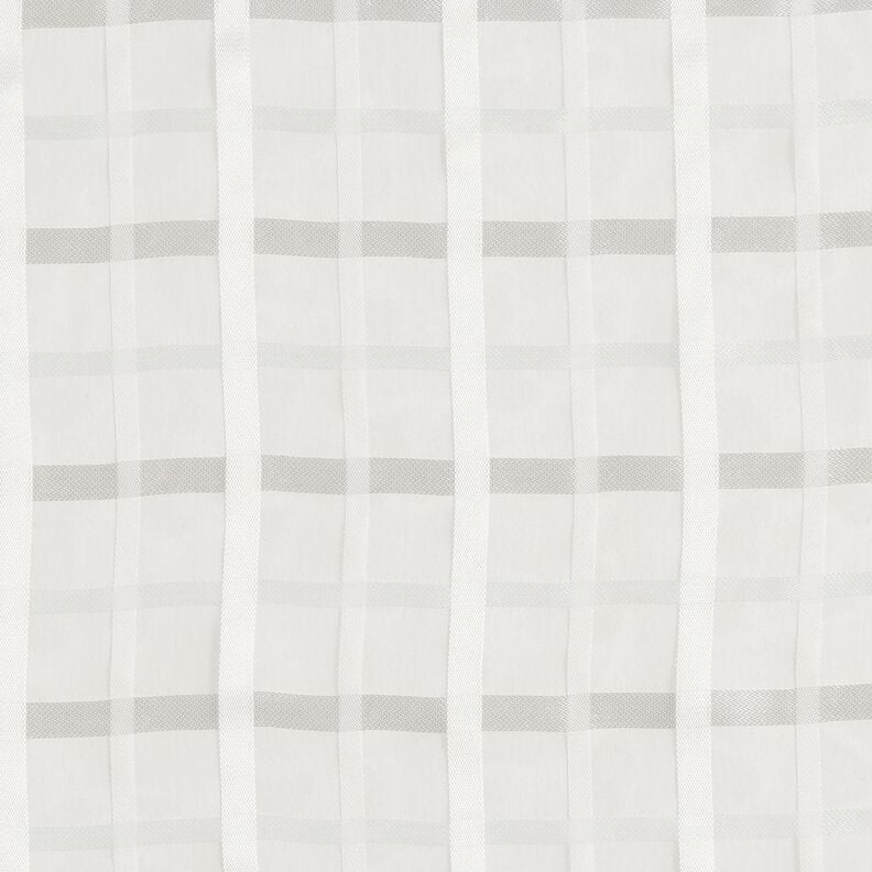 Chiffon window check – white,  image number 1