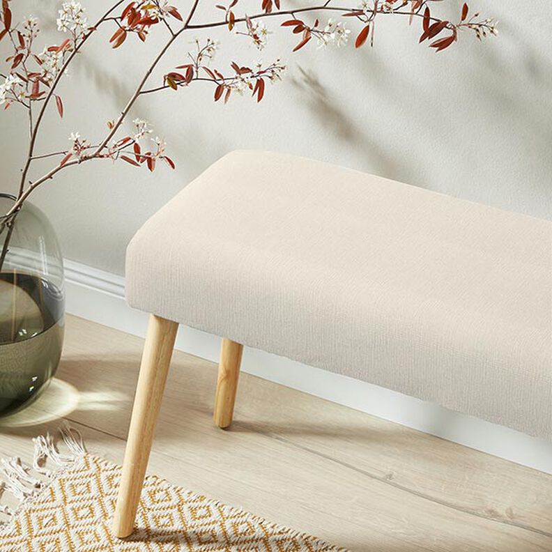 Decor Fabric Jacquard Subtle Ribs – cream, image number 5