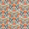 Decor Fabric Half Panama flowers and berries – natural/caramel,  thumbnail number 1