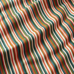 Outdoor Deckchair fabric Longitudinal stripes 44 cm – dark green/orange, 