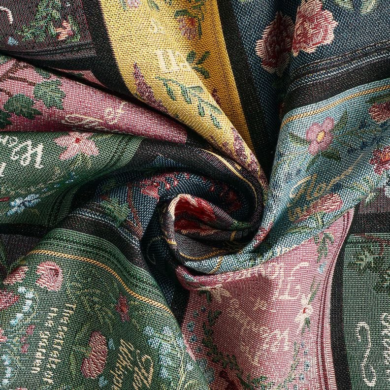 Decor Fabric Tapestry Fabric Book cover – black/merlot,  image number 3